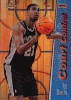 1998 Finest Court Control #CC3 Tim Duncan Refractor Basketball Card