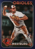 2024 Topps Chrome Logofractor Edition #277 Jordan Westburg Purple Refractor Baseball Card