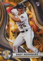 2024 Bowman's Best #51 Endy Rodriguez Gold Lava Baseball Card