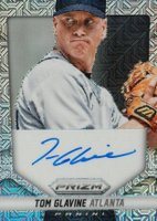 2014 Panini Prizm Autographs #TG Tom Glavine Mojo Prizm Baseball Card