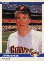 1984 Fleer Update #U-100 Jeff D. Robinson Baseball Card