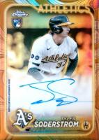 2024 Topps Gilded Collection Topps Chrome Gold Autographs #CGATS Tyler Soderstrom Baseball Card