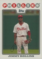 2008 Topps #30 Jimmy Rollins Baseball Card