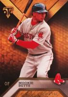 2016 Topps Triple Threads #26 Mookie Betts Amber Baseball Card