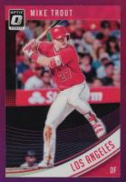 2018 Panini Donruss Optic #121 Mike Trout Pre-Swing-Purple Baseball Card