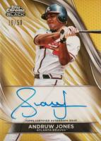 2024 Topps Chrome Black Autographs #AJ Andruw Jones Gold Refractor Baseball Card