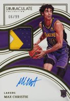 2022 Panini Immaculate Collection #102 Max Christie Patch Autograph Basketball Card