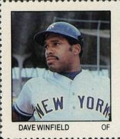 1983 Fleer Stamps # Dave Winfield Baseball Card