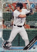 2019 Bowman Draft #BDC150 J.J. Bleday Chrome-Batting-Asia Refractor Baseball Card