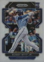 2022 Panini Prizm #33 Bobby Witt Jr. White Sparkle Prizm Baseball Card