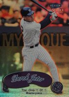1999 Fleer Mystique #159M Derek Jeter Masterpiece 1/1 Baseball Card