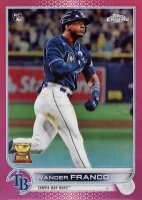 2022 Topps Chrome #35 Wander Franco Pink Refractor Baseball Card