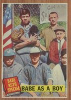 1962 Topps #135 Babe As A Boy Babe Ruth Special Baseball Card