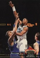 1992 Stadium Club  #297 Alonzo Mourning Basketball Card