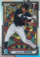 2024 Bowman Chrome Prospects #BCP204 Walker Jenkins Etched in Glass Variation Baseball Card