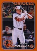 2024 Topps Chrome #88 Jackson Holliday Orange Refractor Baseball Card