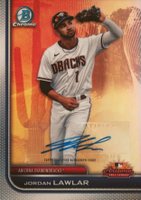 2023 Bowman Chrome 2022 AFL Fall Stars Autograph #AFLS12 Jordan Lawlar Baseball Card
