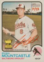 2022 Topps Heritage Real One Autographs #ROARME Ryan Mountcastle Red Ink Baseball Card
