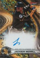 2024 Bowman's Best Best of 2024 Autographs #B24JM Jackson Merrill Gold Mini Diamond Baseball Card