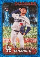 2024 Topps #553 Yoshinobu Yamamoto Blue Foil Baseball Card