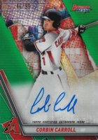 2019 Bowman's Best Best of 2019 Autographs #B19CC Corbin Carroll Green Refractor Baseball Card