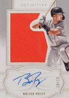 2020 Topps Definitive Collection Autograph Relic Collection  #ARCBP Buster Posey Baseball Card