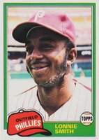1981 Topps #317 Lonnie Smith Baseball Card