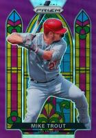 2021 Panini Prizm Stained Glass #SG-1 Mike Trout Purple Prizm Baseball Card