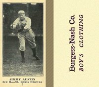 1916 Burgess-Nash Co. #7 Jimmy Austin Baseball Card