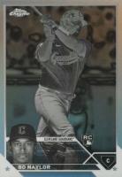 2023 Topps Chrome #54 Bo Naylor Negative Refractor Baseball Card