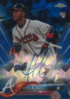 2018 Topps Chrome Sapphire Edition Rookie Autographs #AC-OA Ozzie Albies Baseball Card