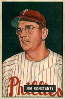 1951 Bowman #27 Jim Konstanty Baseball Card