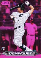 2024 Topps Stadium Club #232 Jasson Dominguez Pink Foil Baseball Card