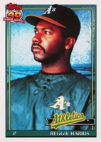 1991 Topps Tiffany #177 Reggie Harris Baseball Card