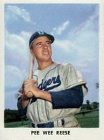 1955 Golden Stamps Brooklyn Dodgers # Pee Wee Reese Baseball Card
