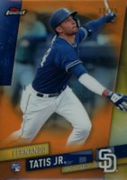 2019 Finest #85 Fernando Tatis Jr. Orange Refractor Baseball Card