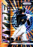 2024 Panini Prizm Hype #11 Jackson Chourio Orange Pulsar Baseball Card