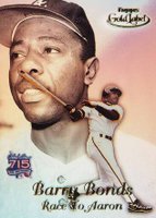 1999 Topps Gold Label Race to Aaron #RA10 Barry Bonds Gold Label Baseball Card