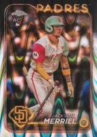 2024 Topps Chrome Update #USC153 Jackson Merrill Raywave Refractor Baseball Card