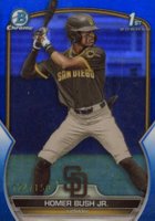 2023 Bowman Draft #BDC124 Homer Bush Jr. Chrome-Blue Baseball Card