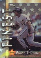 1998 Topps Inter-League Mystery Finest #ILM18 Frank Thomas Refractor Baseball Card