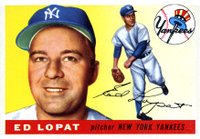 1955 Topps #109 Ed Lopat Baseball Card