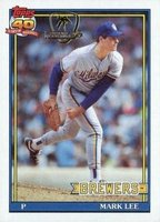 1991 Topps Desert Shield #721 Mark Lee Baseball Card
