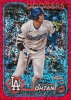 2024 Topps Chrome #1 Shohei Ohtani Magenta Speckle Refractor Baseball Card