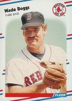 1988 Fleer #345 Wade Boggs Baseball Card