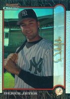 1999 Bowman Chrome Gold #290 Derek Jeter Refractor Baseball Card