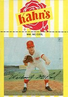 1967 Kahn's Wieners # Bill McCool Baseball Card