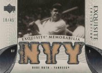 2006 Upper Deck Exquisite Collection Exquisite Memorabilia #EMBR2 Babe Ruth Baseball Card