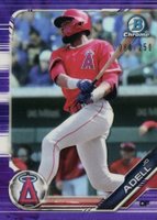 2019 Bowman Chrome Prospects #BCP250 Jo Adell Purple Refractor Baseball Card
