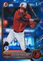 2022 Bowman Draft 1st Edition #168 Jackson Holliday Blue Foil Baseball Card